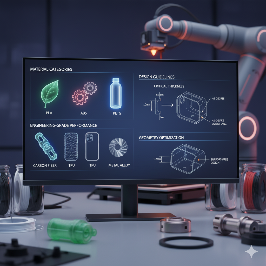 Your Complete Guide to 3D Printing Materials and Design: Making Smart Choices for Your Project